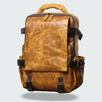 Men's Travel Backpack Premium Leather