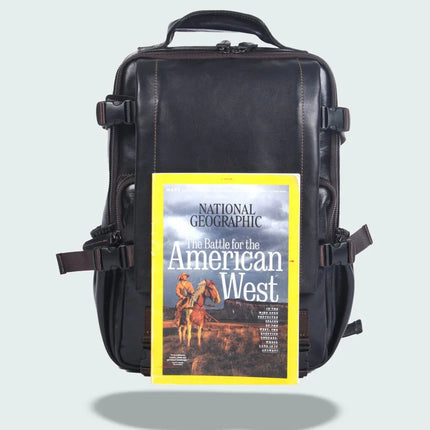 Men's Travel Backpack Premium Leather