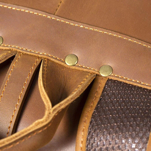 Men's Leather Flap Backpack