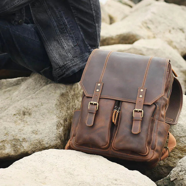 Men's Leather Rucksack Timeless Design