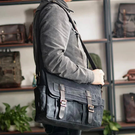Men's Canvas Messenger Bag