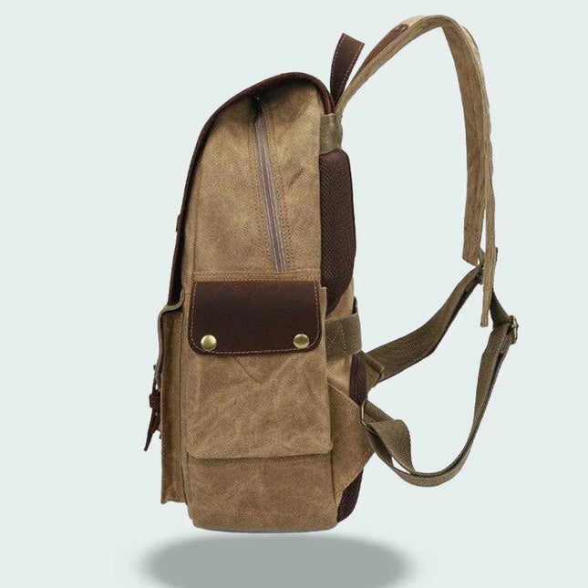 Men's Vintage Canvas Camera Backpack
