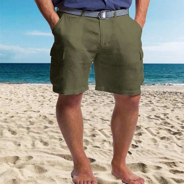 Men's Cargo Shorts Linen Stylish