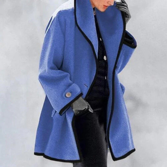 Women's Double Button Winter Trench Coat Elegant