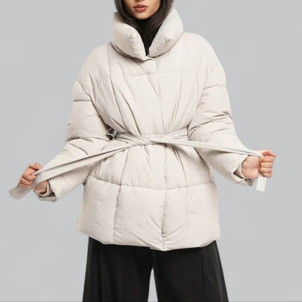 Women's Winter Jacket Belted Style