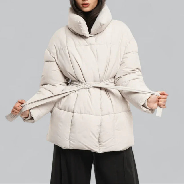 Women's Winter Jacket Belted Style