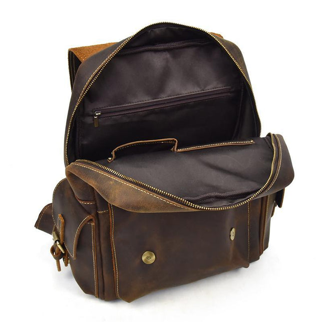Men's Leather Rucksack High Quality