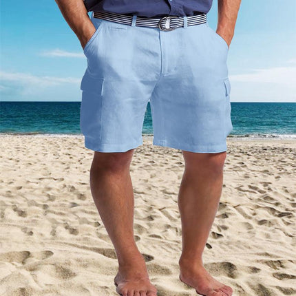 Men's Cargo Shorts Linen Stylish