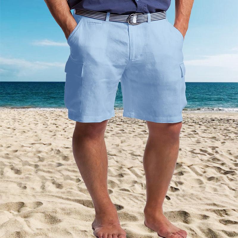 Men's Cargo Shorts Linen Stylish