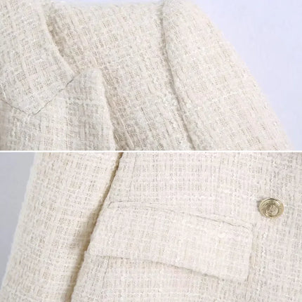 Women's Blazer Tweed Style