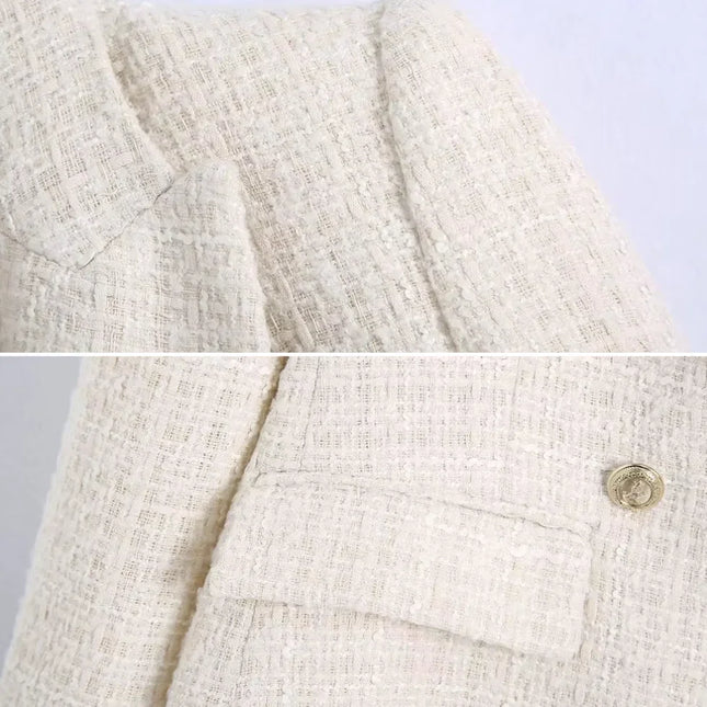 Women's Blazer Tweed Style