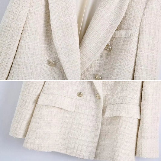 Women's Blazer Tweed Style