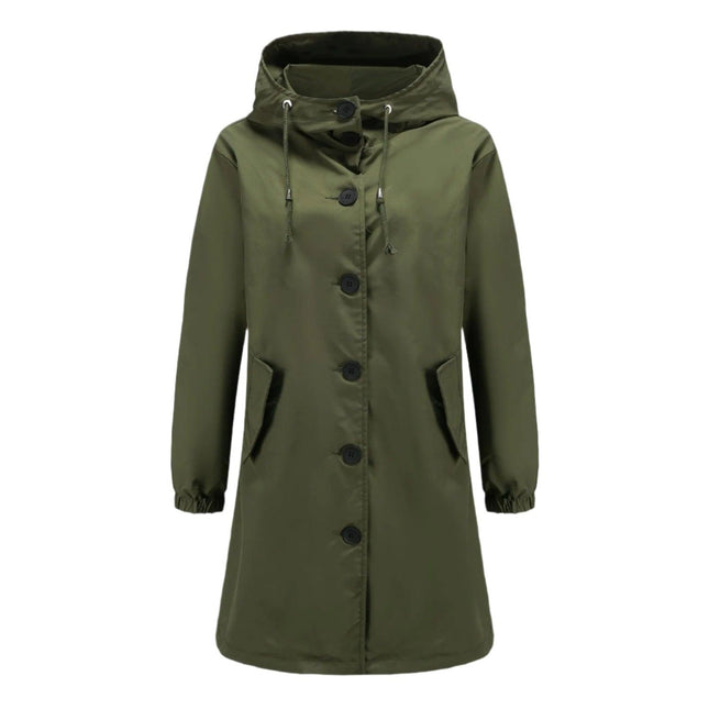 Women's Lightweight Waterproof Hooded Rain Jacket