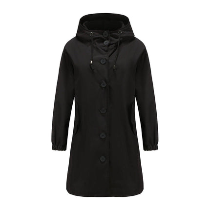 Women's Lightweight Waterproof Hooded Rain Jacket