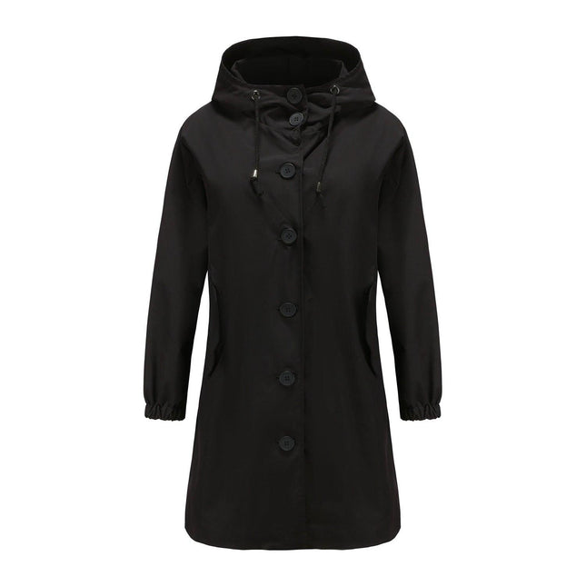Women's Lightweight Waterproof Hooded Rain Jacket