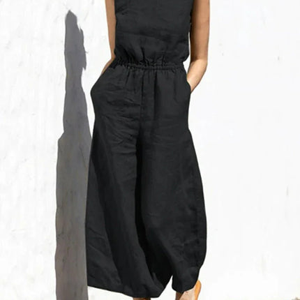 Women's Sleeveless Jumpsuit Lightweight Comfortable