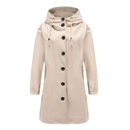Women's Lightweight Waterproof Hooded Rain Jacket