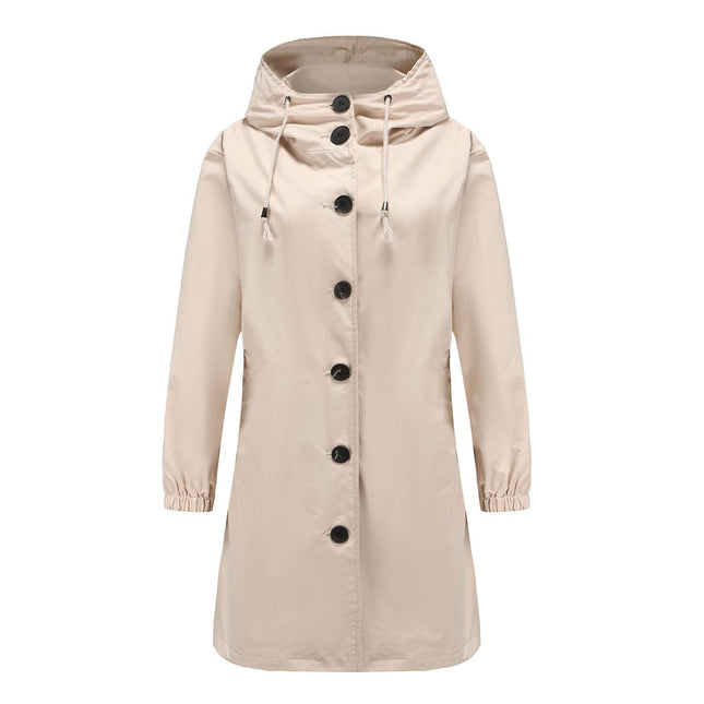Women's Lightweight Waterproof Hooded Rain Jacket