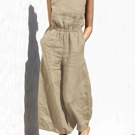 Women's Sleeveless Jumpsuit Lightweight Comfortable