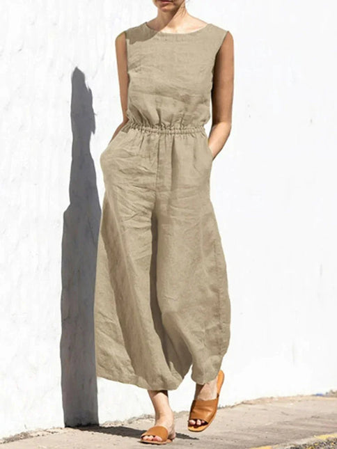 Women's Sleeveless Jumpsuit Lightweight Comfortable