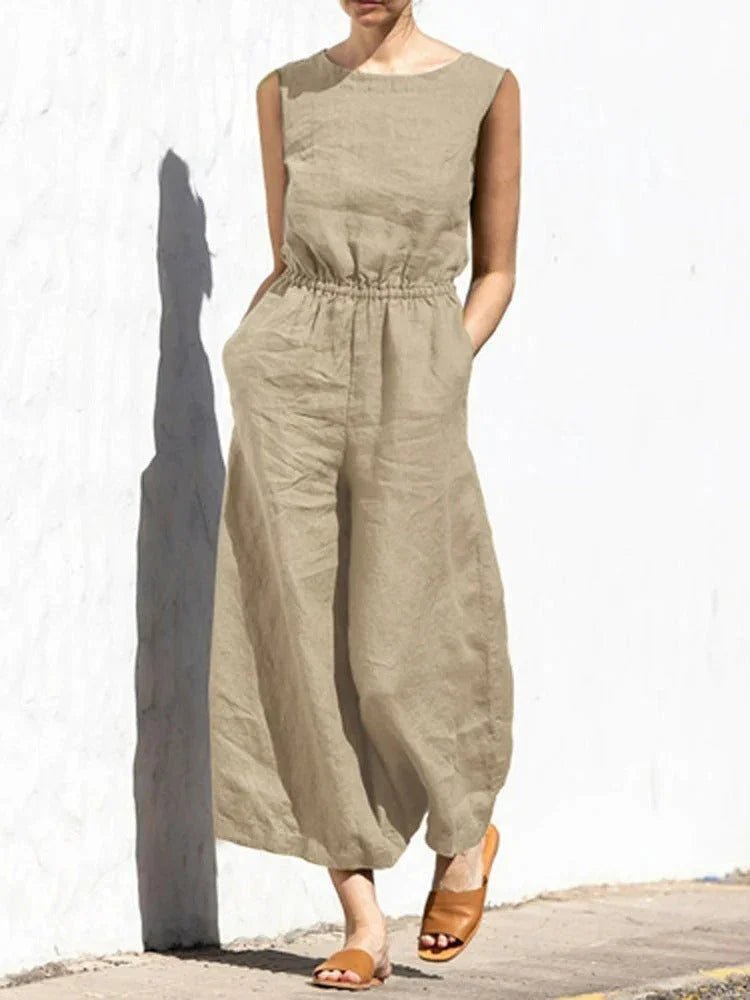 Women's Sleeveless Jumpsuit Lightweight Comfortable