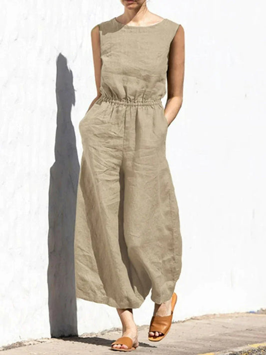 Women's Sleeveless Jumpsuit Lightweight Comfortable