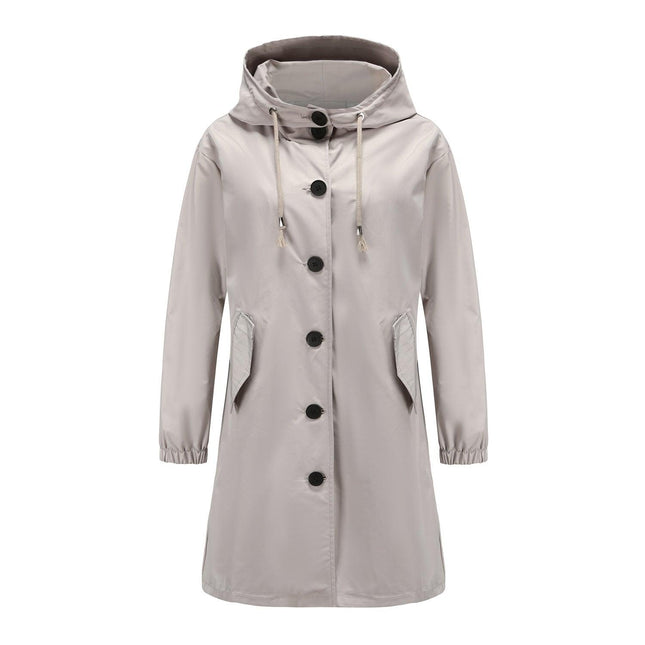 Women's Lightweight Waterproof Hooded Rain Jacket