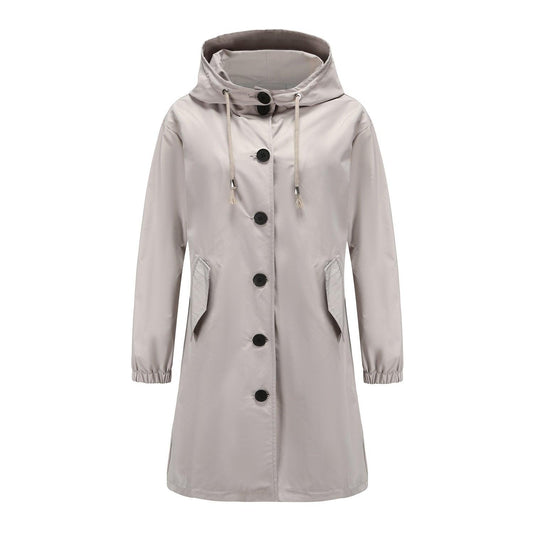 Women's Lightweight Waterproof Hooded Rain Jacket