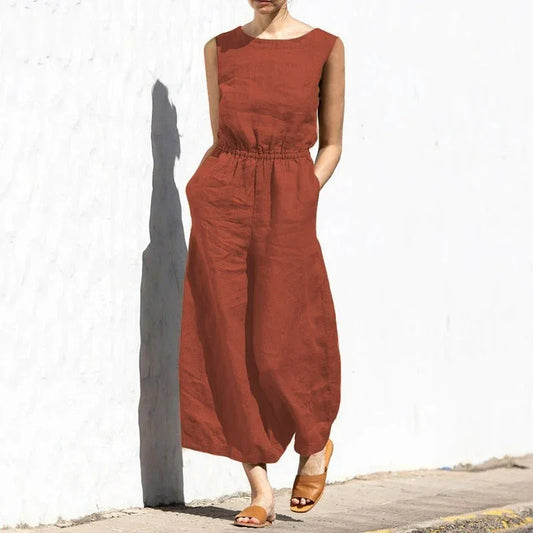 Women's Sleeveless Jumpsuit Lightweight Comfortable