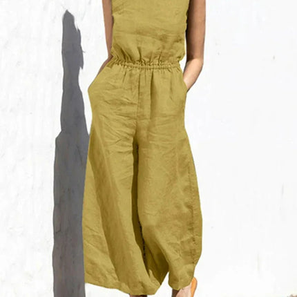 Women's Sleeveless Jumpsuit Lightweight Comfortable