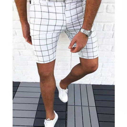 Men's Tailored Fit Plaid Shorts - Breathable Fabric