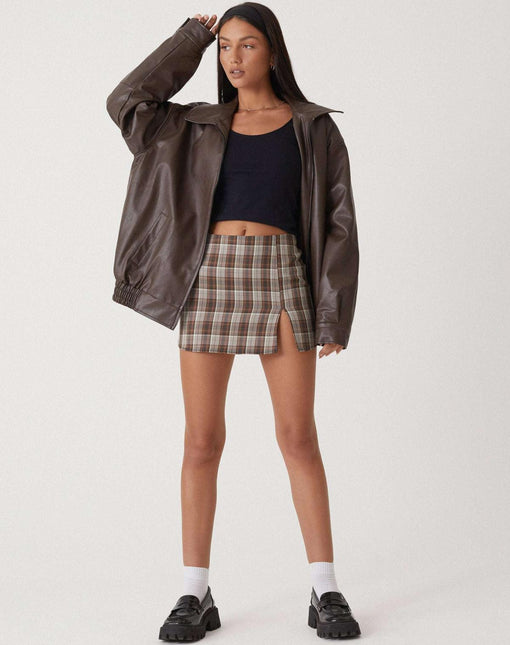 Women's Leather Oversized Jacket