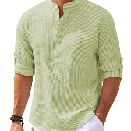Men's Mandarin Collar Shirt Lightweight