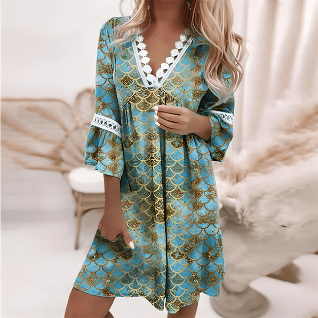 Women's Flowing Midi Dress - Sleeveless Formal Wear